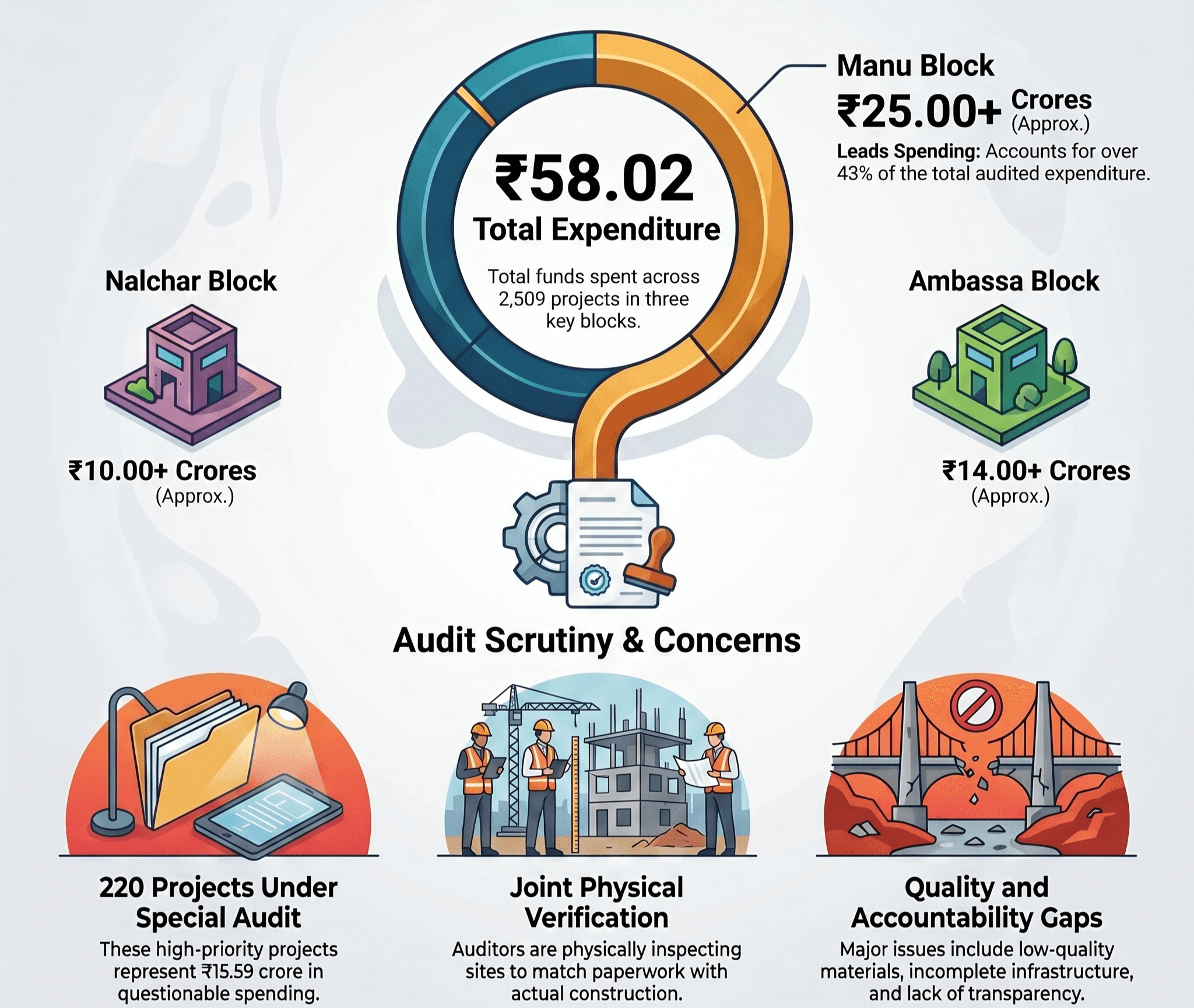 CAG Report Raises Questions Over Fund Management in Tripura's Rural Development Sector
